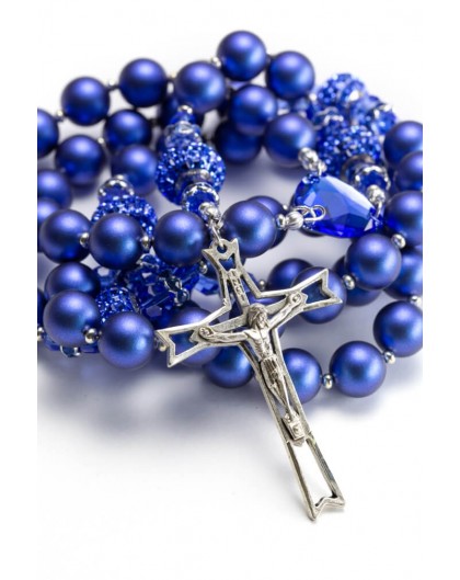 12 Rosary Bracelet Benedict Crucifix Metal Baptism Favors Pink Silver Turquoise