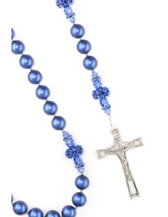Majestic Pearlscent Blue Rosary Majestic Pearlscent Blue Rosary