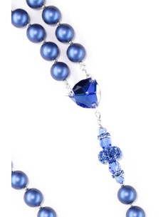 Majestic Pearlscent Blue Rosary Majestic Pearlscent Blue Rosary