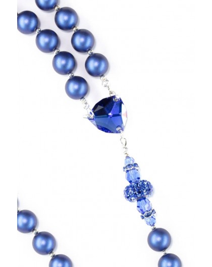 Majestic Pearlscent Blue Rosary