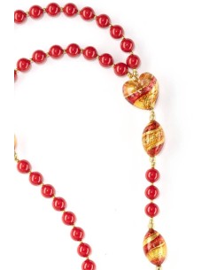 Swarovski Red Coral Rosary