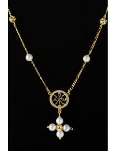 Pendant and Pearl Necklace (Handmade in Italy)