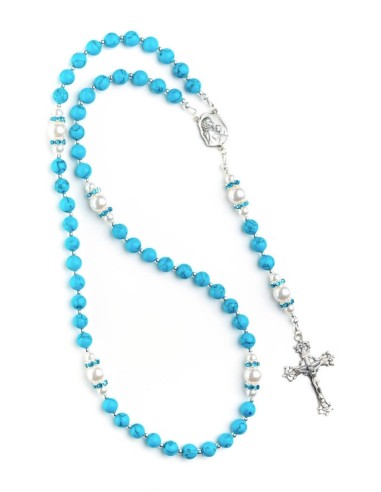 Turquoise, Pearls, Sterling Silver 925 | Vatican Gift
