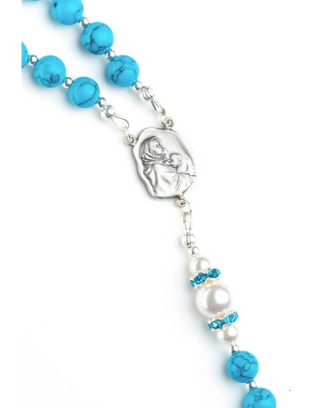 Turquoise, Pearls, Sterling Silver 925 | Vatican Gift