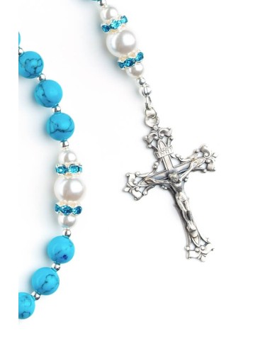 Turquoise, Pearls, Sterling Silver 925 | Vatican Gift