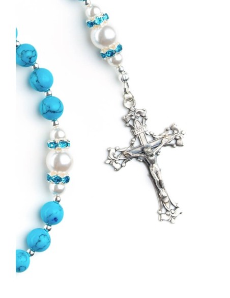Turquoise, Pearls, Sterling Silver 925 | Vatican Gift