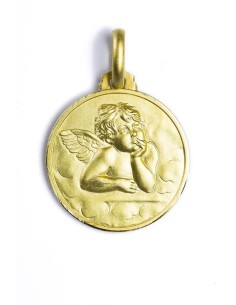 Gold Plated Guardian Angel Medal