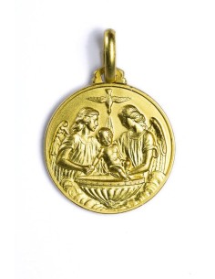 Baptism Medal gold plated