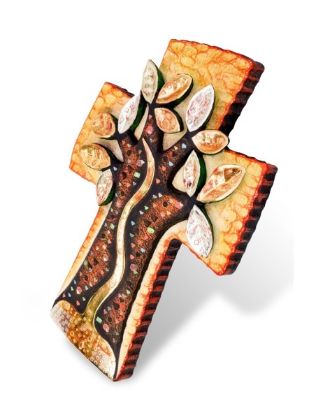 Tree of Life Cross - Hand carved wood  | Vatican Gift Tree of Life Cross - Hand carved wood  | Vatican Gift