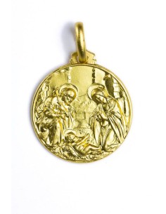 Gold Plated Holy Nativity Medal