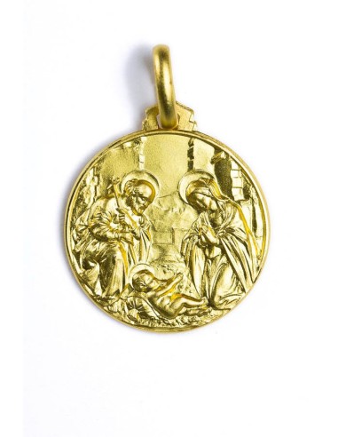 Gold Plated Holy Nativity Medal