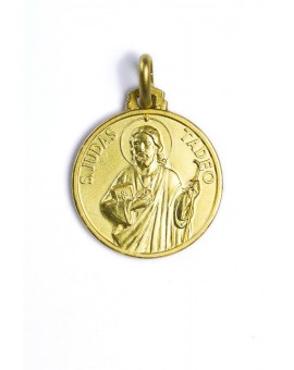 St. Jude gold plated medal