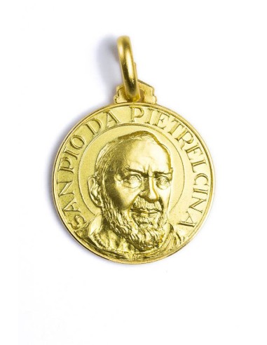 Gold Plated Padre Pio Medal