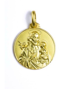 Gold Plated St. Joseph Medal