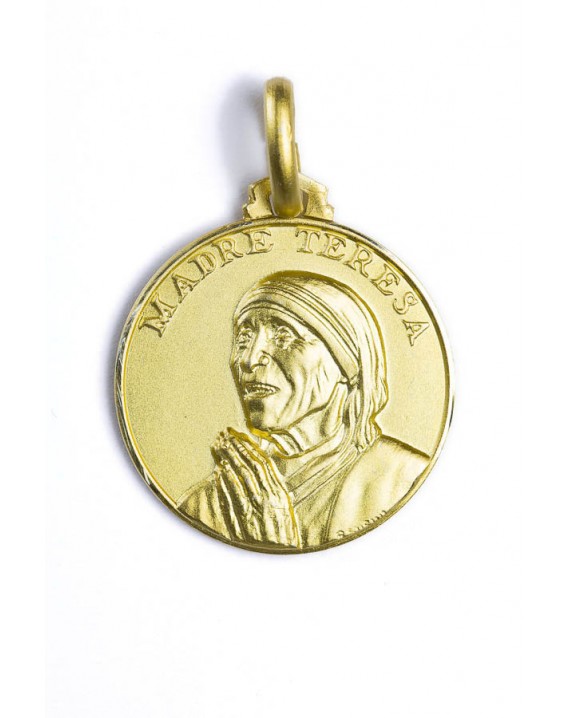 Mother Theresa gold plated medal