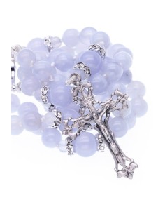Sweetest Sky Blue Rosary Necklace  | Vatican Gift 2