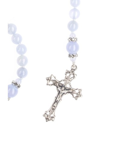 Sweetest Sky Blue Rosary Necklace  | Vatican Gift