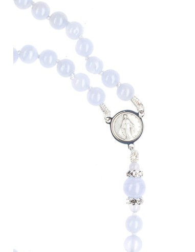 Sweetest Sky Blue Rosary Necklace  | Vatican Gift