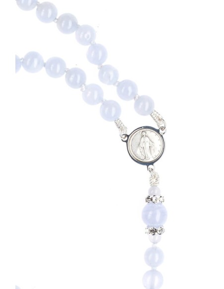 Sweetest Sky Blue Rosary Necklace  | Vatican Gift Sweetest Sky Blue Rosary Necklace  | Vatican Gift