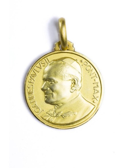 Pope John Paul II gold plated medal Pope John Paul II gold plated medal