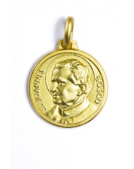 St. John Bosco gold plated medal