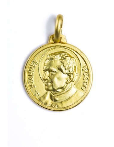 Gold Plated St. John Bosco Medal