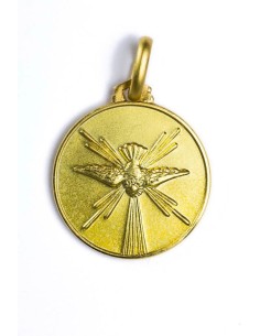 Holy Spirit gold plated medal