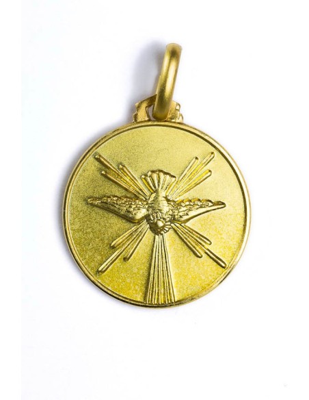 Holy Spirit gold plated medal