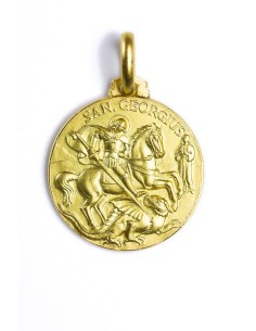 St. George gold plated medal St. George gold plated medal