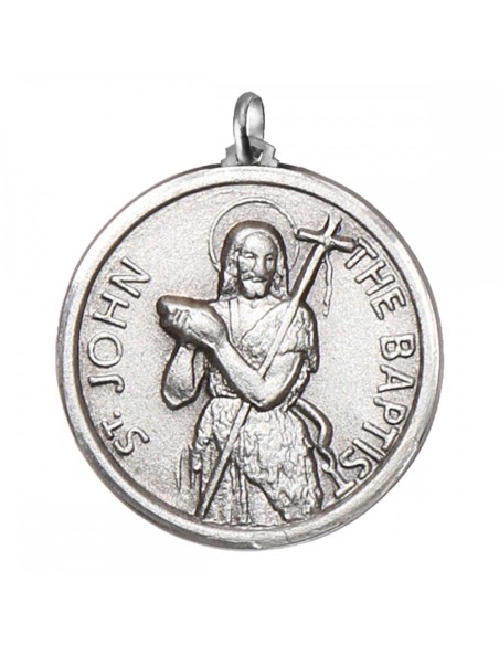 Sterling Silver St. John the Baptist Medal | Vatican Gift