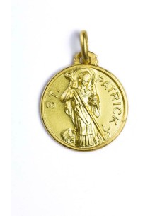 St. Patrick gold plated medal