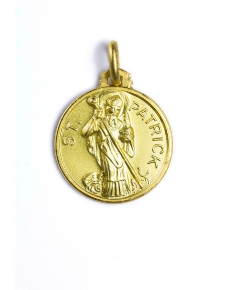 St. Patrick gold plated medal St. Patrick gold plated medal