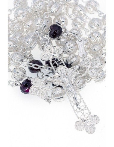 Air Filigree and Violet Crystal Rosary