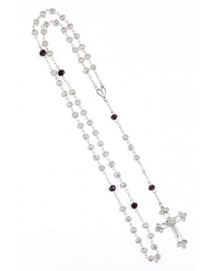 Air Filigree and Violet Crystal Rosary