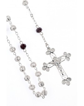 Air Filigree and Violet Crystal Rosary
