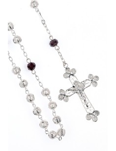 Air Filigree and Violet Crystal Rosary