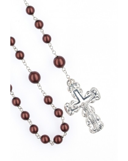 Bright and Beautiful Brown Rosary