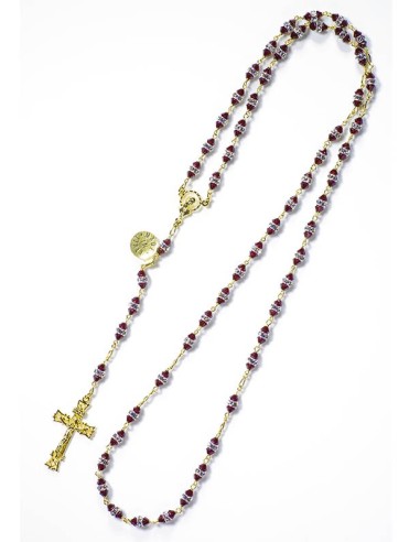 Granata Red Swarovski Crystal beads Rosary