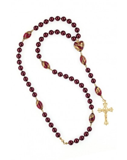 Cardinal Red Rosary