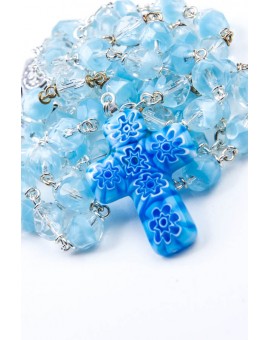 Sky Blue Murrina Rosary