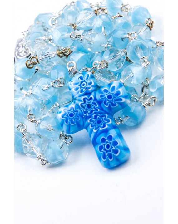 Sky Blue Murrina Rosary