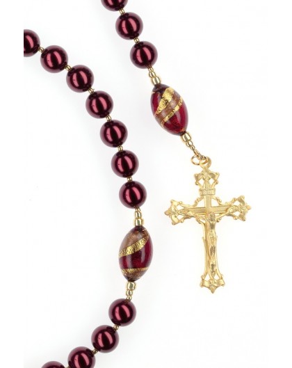 Cardinal Red Rosary