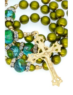 Olive Bright Green Rosary Olive Bright Green Rosary