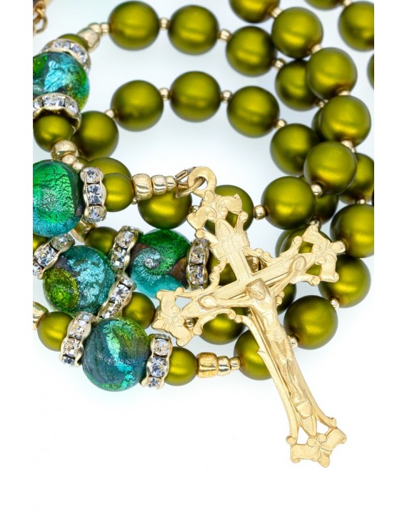 Olive Bright Green Rosary