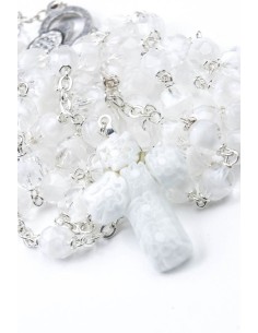 White Murrina Rosary White Murrina Rosary