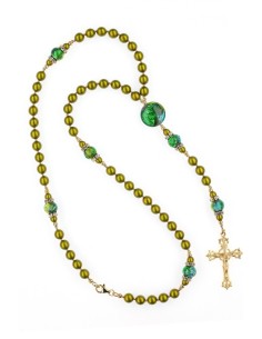 Olive Bright Green Rosary Olive Bright Green Rosary