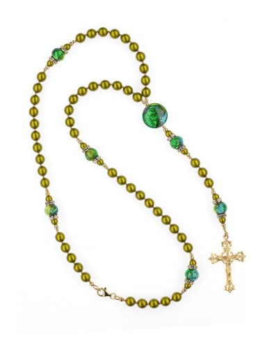 Olive Bright Green Rosary