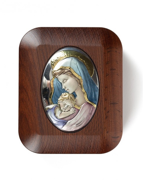 Virgin Mary Rosary luxury Box