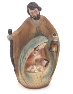 Nativity hand painted in soft pastel colors - small Nativity hand painted in soft pastel colors - small