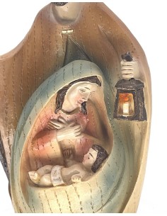 Nativity hand painted in soft pastel colors - small Nativity hand painted in soft pastel colors - small